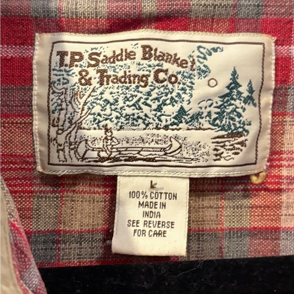 TP Saddle Blanket & Trading Company Vintage Plaid Shirt - Picture 5 of 11